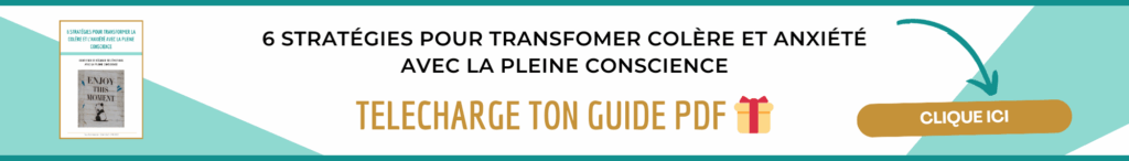 Guide PDF stratégies pour transformer la colère et l'anxiété avec la pleine conscience Cynthia Coll